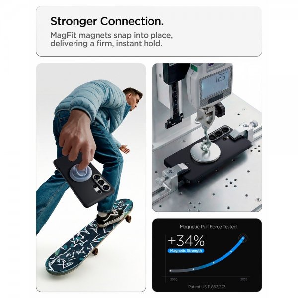 - Samsung Galaxy S26 Ultra - Skal - Nano Pop MagFit - Black Sesame