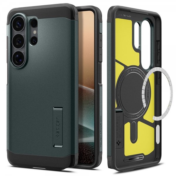 - Samsung Galaxy S26 Ultra - Skal - Tough Armor MagFit - Abyss Green