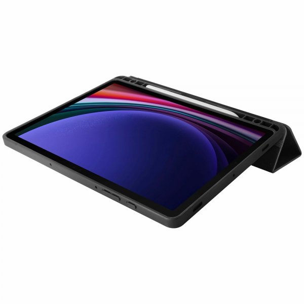 - Samsung Galaxy Tab S9 - Fodral - React Folio - Svart