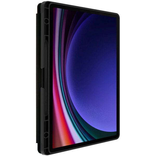 - Samsung Galaxy Tab S9 Plus/Tab S10 Plus - Fodral - React Folio - Svart