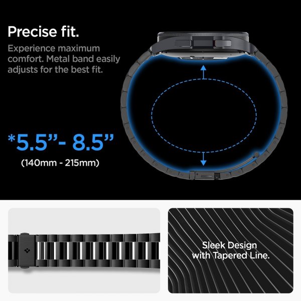 - Samsung Galaxy Watch 6 Classic 47mm - Armband - Modern Fit 316L - Svart