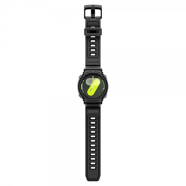 - Samsung Galaxy Watch 8 44mm - Armband & Skal - Rugged Armor Pro - Matte Black