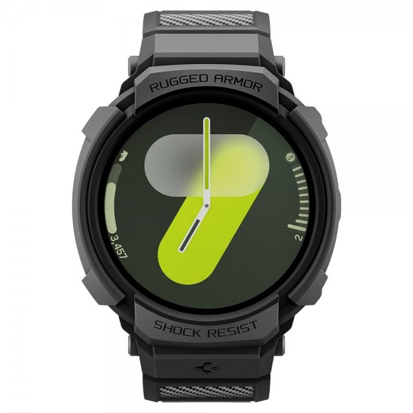 - Samsung Galaxy Watch 8 44mm - Armband & Skal - Rugged Armor Pro - Matte Black