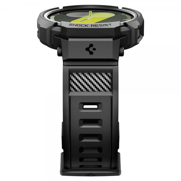 - Samsung Galaxy Watch 8 44mm - Armband & Skal - Rugged Armor Pro - Matte Black