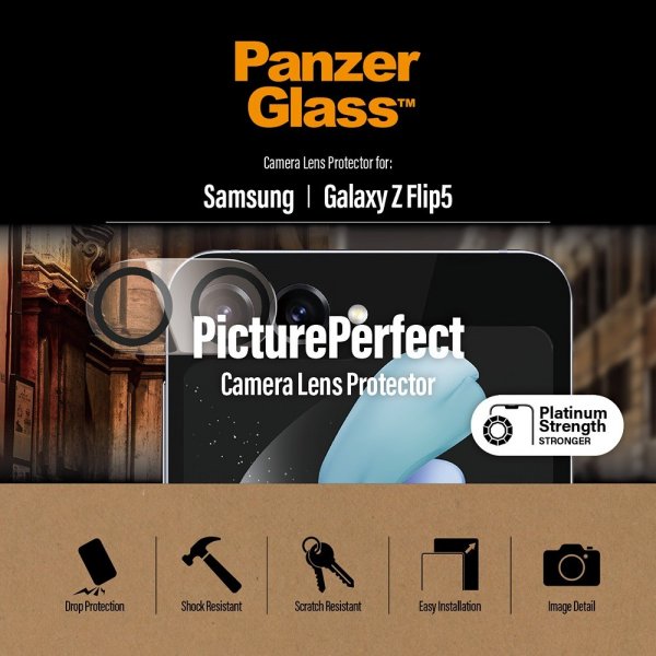 - Samsung Galaxy Z Flip 5 - Kameraskydd - PicturePerfect