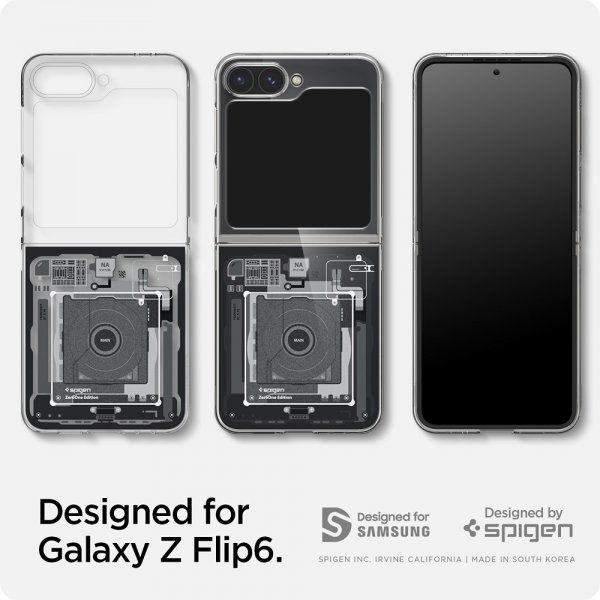 - Samsung Galaxy Z Flip 6/Galaxy Z Flip 7 FE - Skal - Air Skin - Zero One Svart