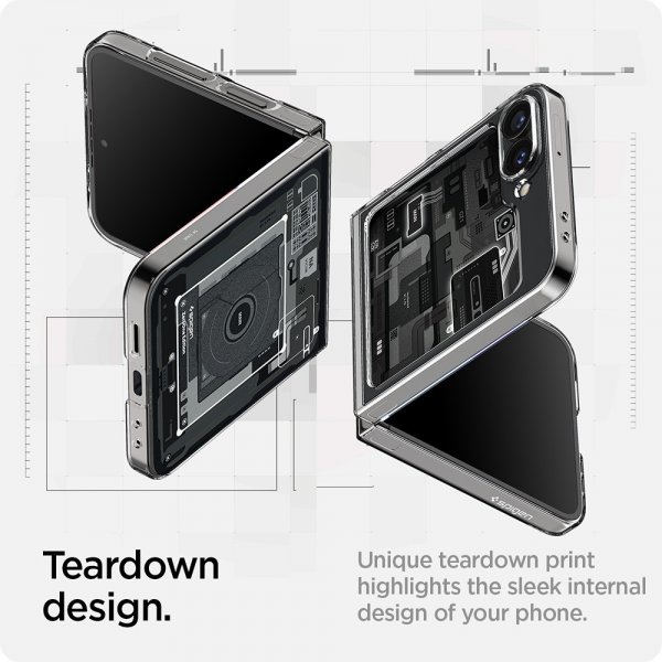 - Samsung Galaxy Z Flip 6/Galaxy Z Flip 7 FE - Skal - Air Skin - Zero One Svart