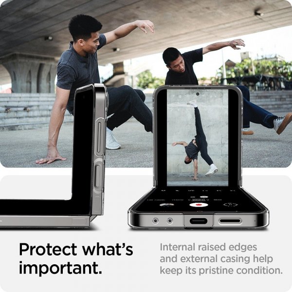 - Samsung Galaxy Z Flip 6/Galaxy Z Flip 7 FE - Skal - Air Skin - Zero One Svart
