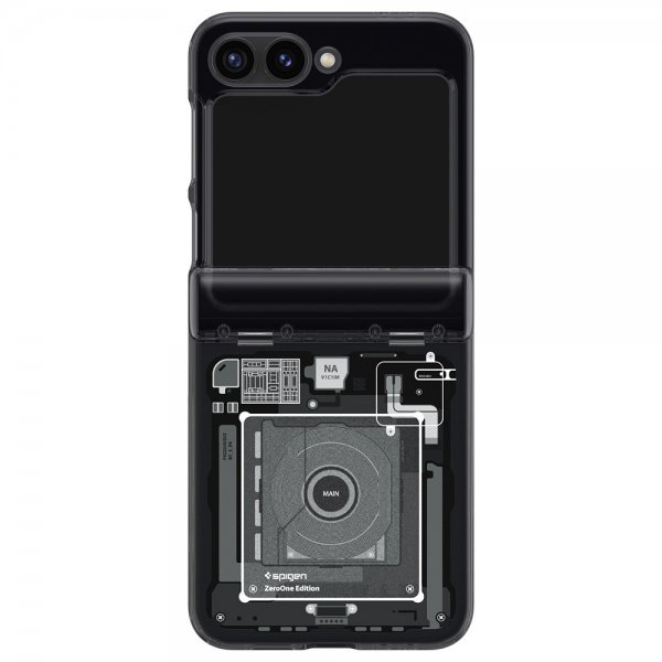 - Samsung Galaxy Z Flip 6/Galaxy Z Flip 7 FE - Skal - Ultra Hybrid Zero One - Svart