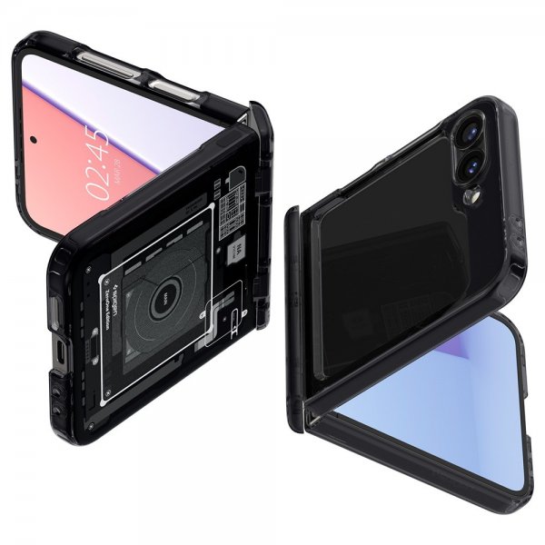 - Samsung Galaxy Z Flip 6/Galaxy Z Flip 7 FE - Skal - Ultra Hybrid Zero One - Svart