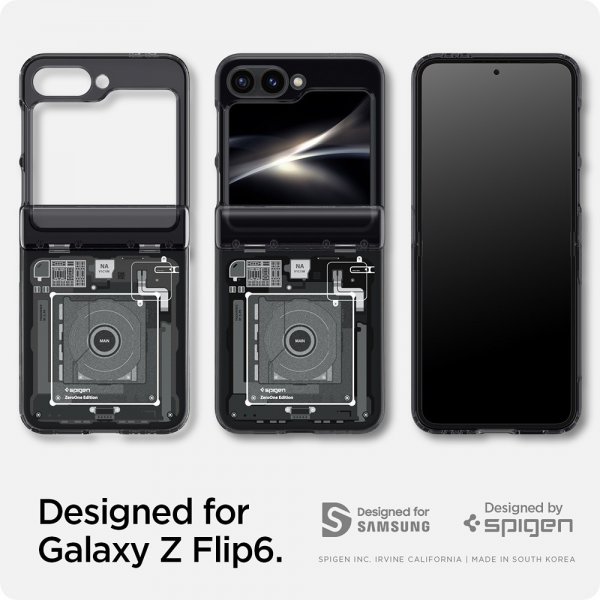 - Samsung Galaxy Z Flip 6/Galaxy Z Flip 7 FE - Skal - Ultra Hybrid Zero One - Svart