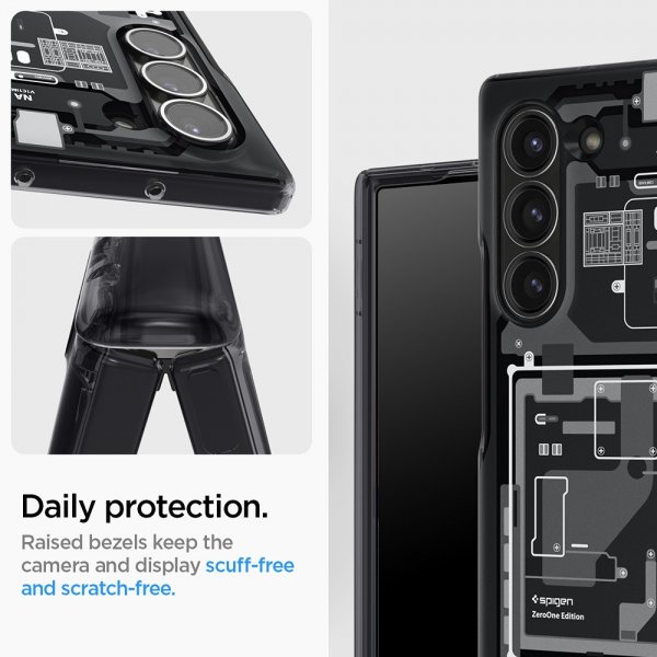 - Samsung Galaxy Z Fold 6 - Skal - Ultra Hybrid Zero One - Svart