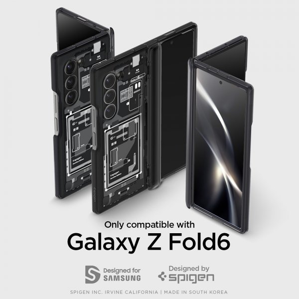 - Samsung Galaxy Z Fold 6 - Skal - Ultra Hybrid Zero One - Svart