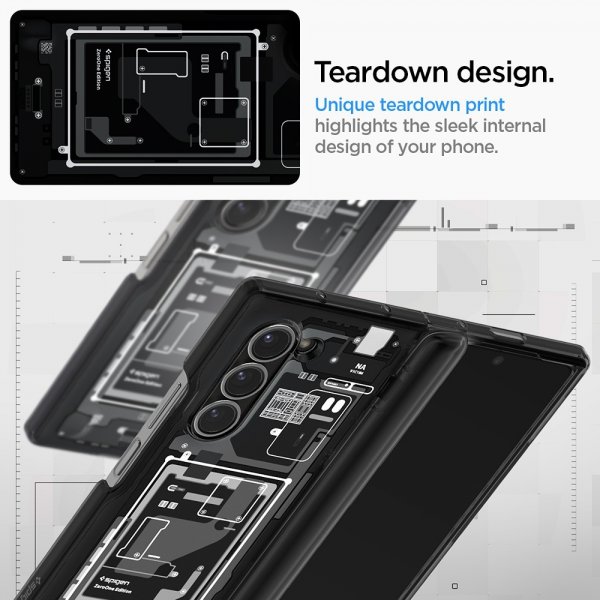 - Samsung Galaxy Z Fold 6 - Skal - Ultra Hybrid Zero One - Svart