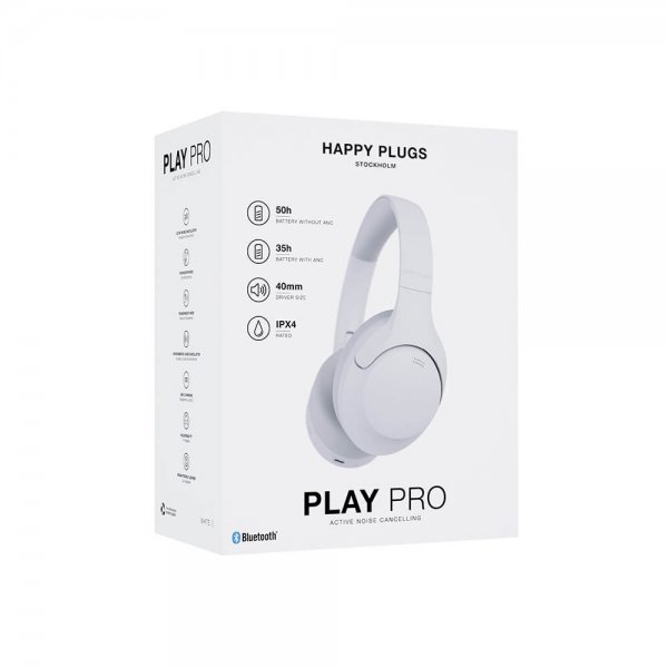 - Trådlösa Over-Ear Hörlurar - Play Pro ANC - Vit