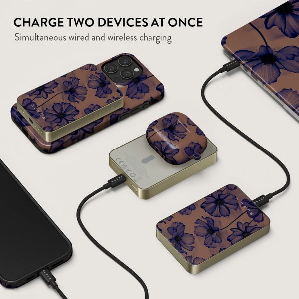 - Powerbank - MagSafe 5000 mAh - Velvet Night - Gold