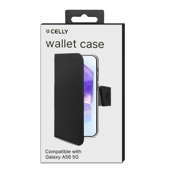 - Samsung Galaxy A56 - Fodral - Wally Wallet Case - Svart