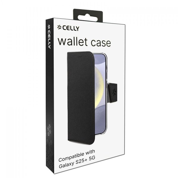 - Samsung Galaxy S25 Plus - Fodral - Wally Wallet Case - Svart