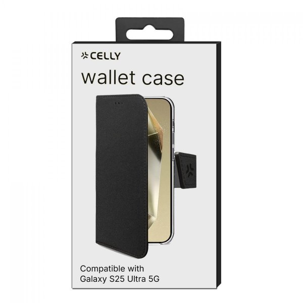 - Samsung Galaxy S25 Ultra - Fodral - Wally Wallet Case - Svart