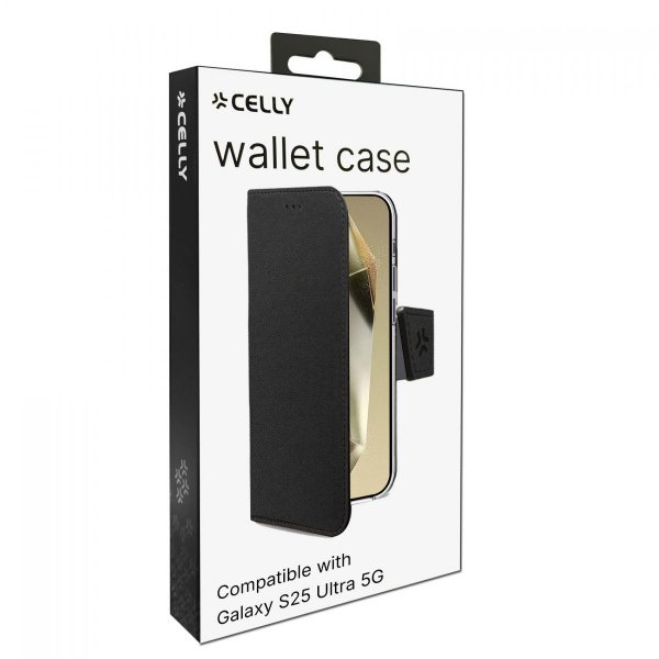 - Samsung Galaxy S25 Ultra - Fodral - Wally Wallet Case - Svart