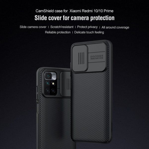 - Xiaomi Redmi 10 - Skal - CamShield - Blå