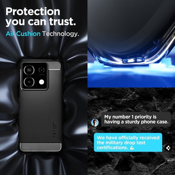 - Xiaomi Redmi Note 13 Pro 5G - Skal - Rugged Armor - Matte Black