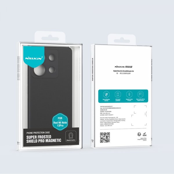 - Xiaomi Redmi Note 13 Pro 5G - Skal - Super Frosted Shield Pro MagSafe - Svart